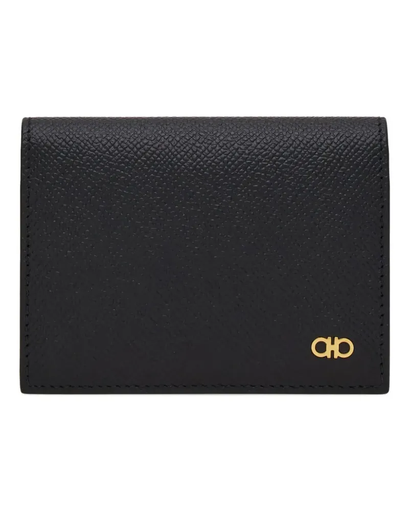 Ferragamo Kartenetui mit Gancini-Detail - Schwarz Schwarz