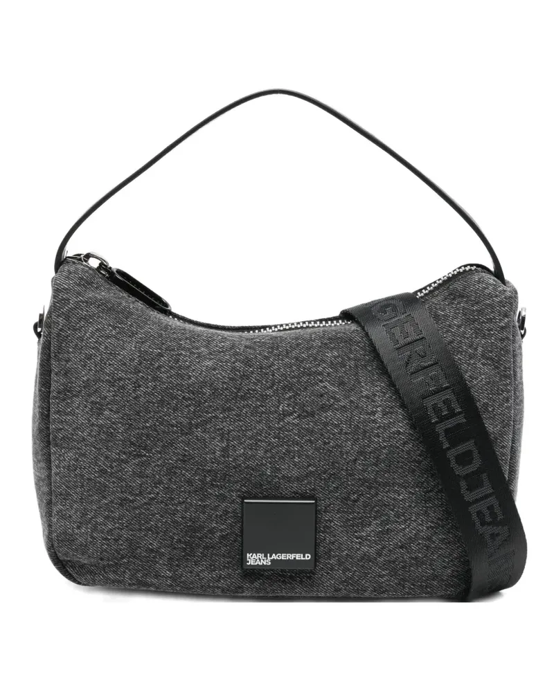 Karl Lagerfeld logo-strap tote bag - Grau Grau