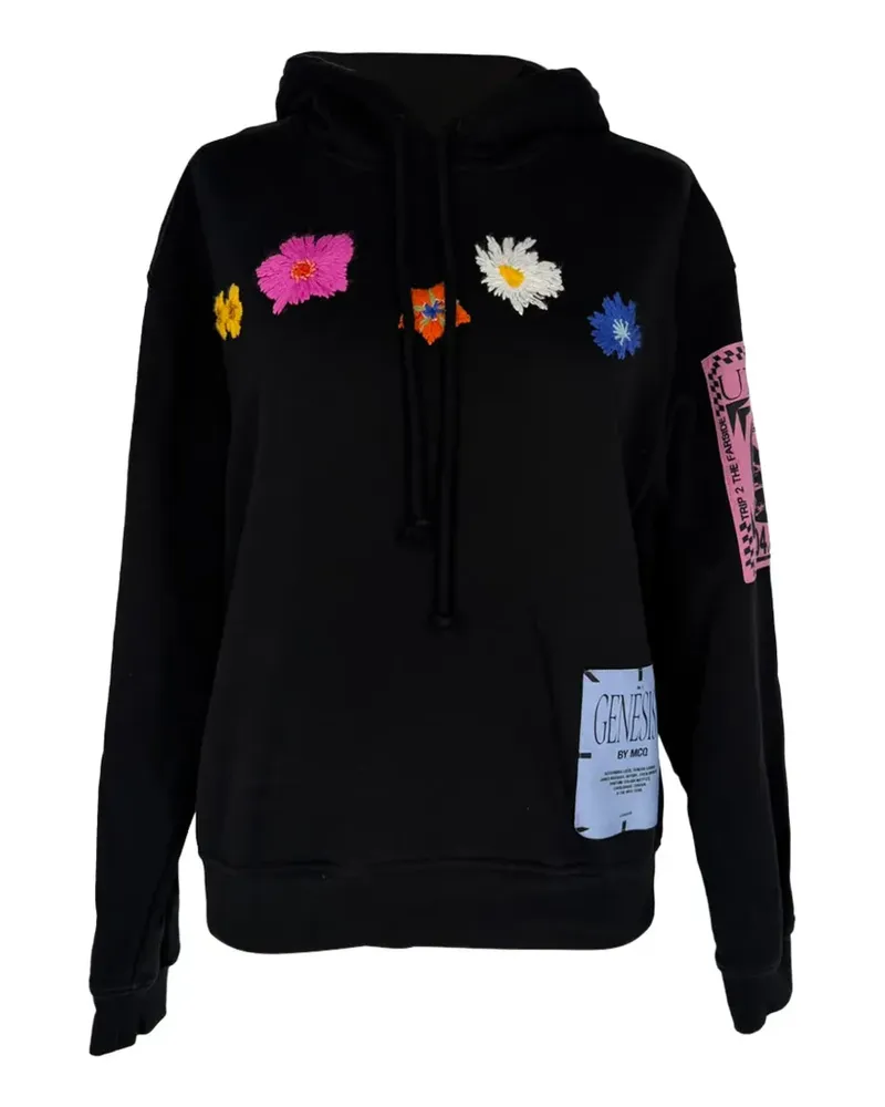 McQ Genesis II Athena Flowers hoodie - Schwarz Schwarz