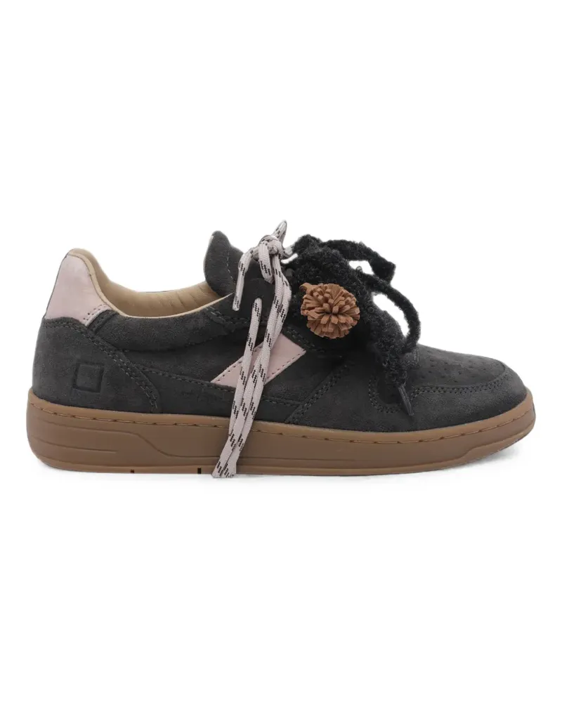 D.A.T.E. Court 2.0 suede pompom sneakers - Grau Grau