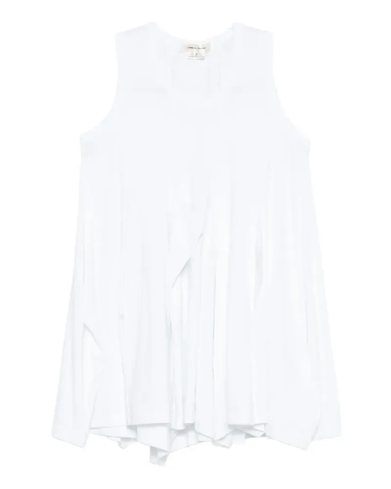 Comme des Garçons draped asymmetric T-shirt - Weiß Weiß