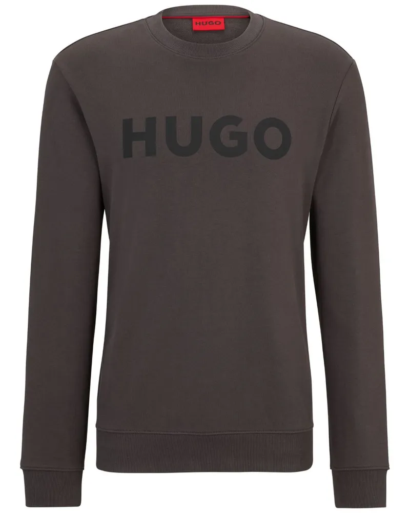 HUGO BOSS Sweatshirt mit Logo-Print - Grau Grau