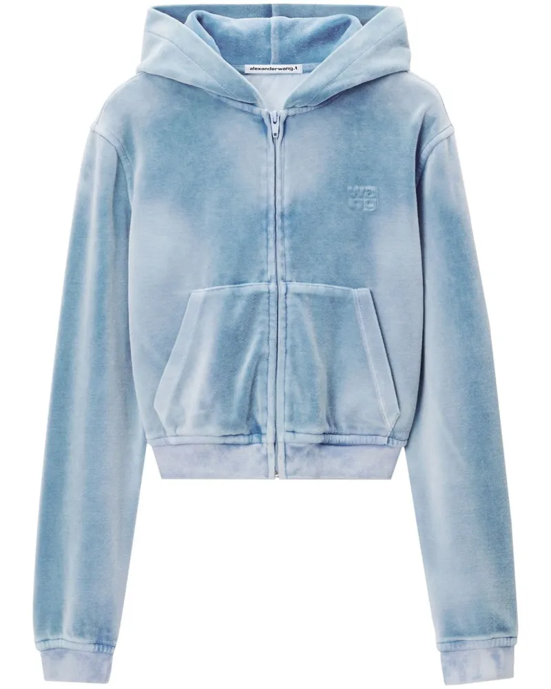 Alexander Wang Hoodie aus Samt - Blau Blau