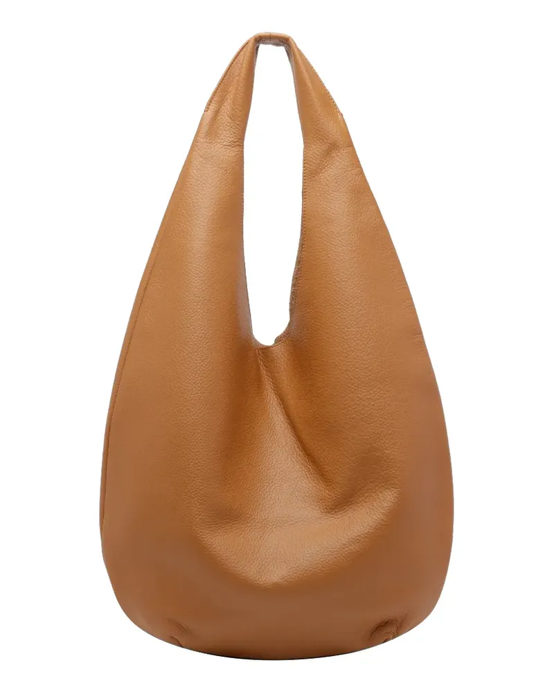 A.P.C. Le Neige handle leather shoulder bag - Braun Braun