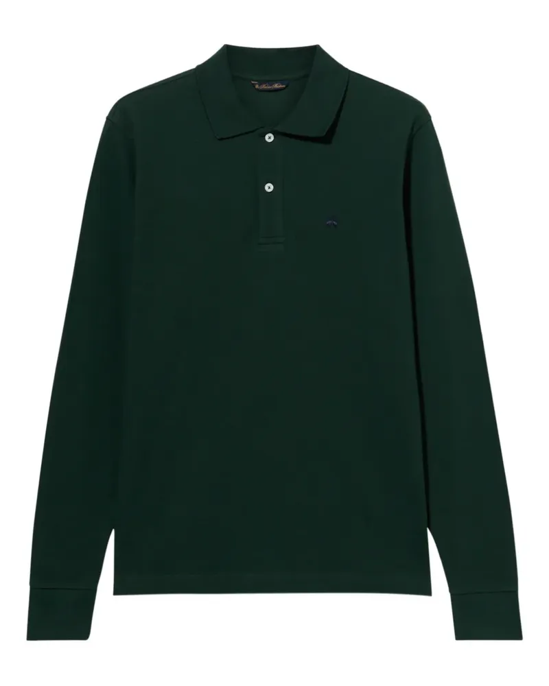 Brooks Brothers piqué cotton polo - Grün Grün