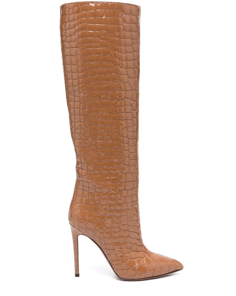 Paris Texas Kniehohe Stiefel 105mm - Braun Braun