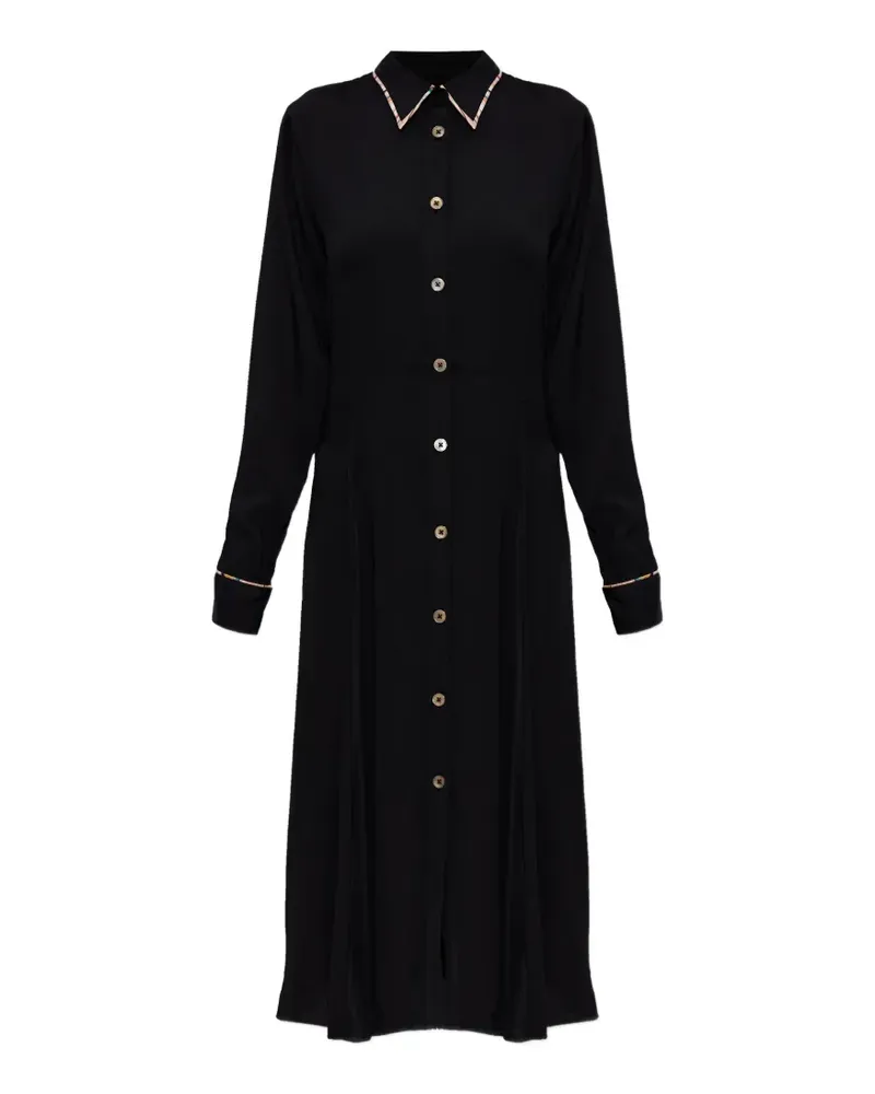 Paul Smith long-sleeve midi dress - Schwarz Schwarz