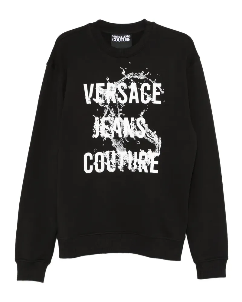Versace Jeans logo-print sweatshirt - Schwarz Schwarz