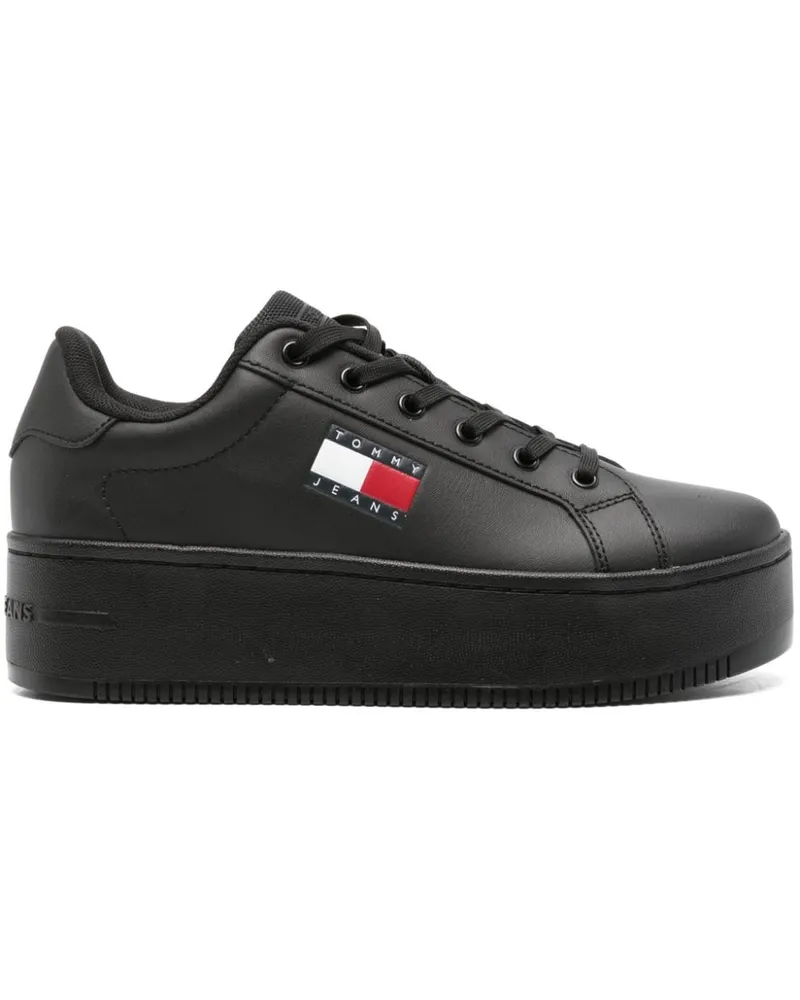 Tommy Hilfiger Sneakers mit dicker Sohle Schwarz