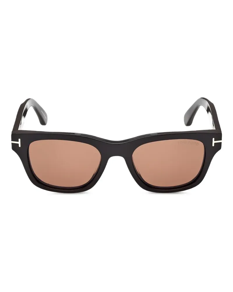 Tom Ford T-hinge rectangle-frame sunglasses - Schwarz Schwarz