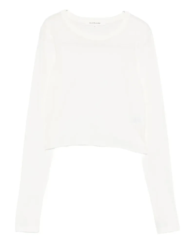SLVRLAKE long-sleeve cotton t-shirt - Weiß Weiß