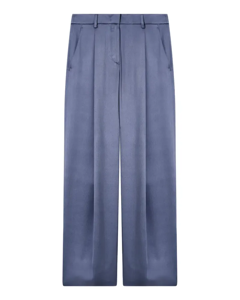 Giorgio Armani Seidenhose mit Falten - Grau Grau