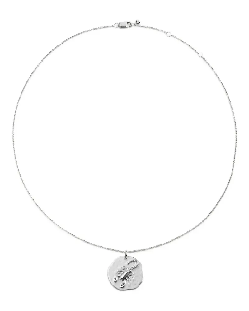 Monica Vinader Scorpio Halskette mit Sternzeichen-Anhänger - Silber Silber