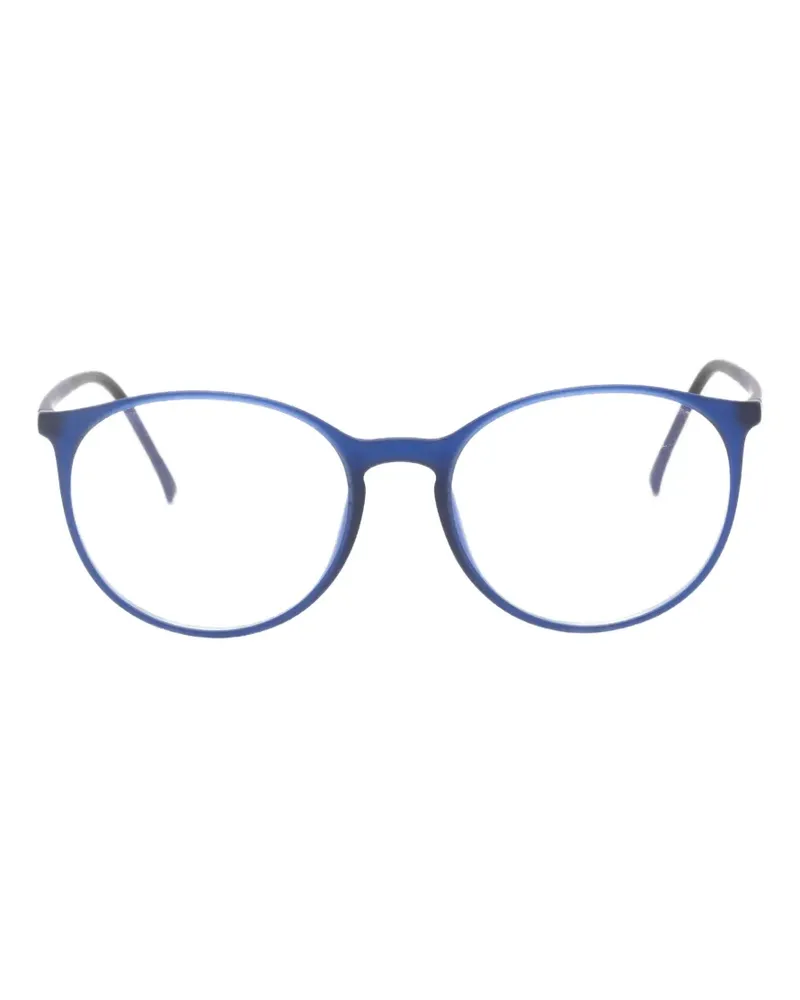 Silhouette round-frame glasses - Blau Blau