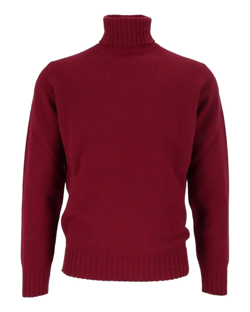 Filippo de Laurentiis roll-neck ribbed-trim sweater - Rot Rot