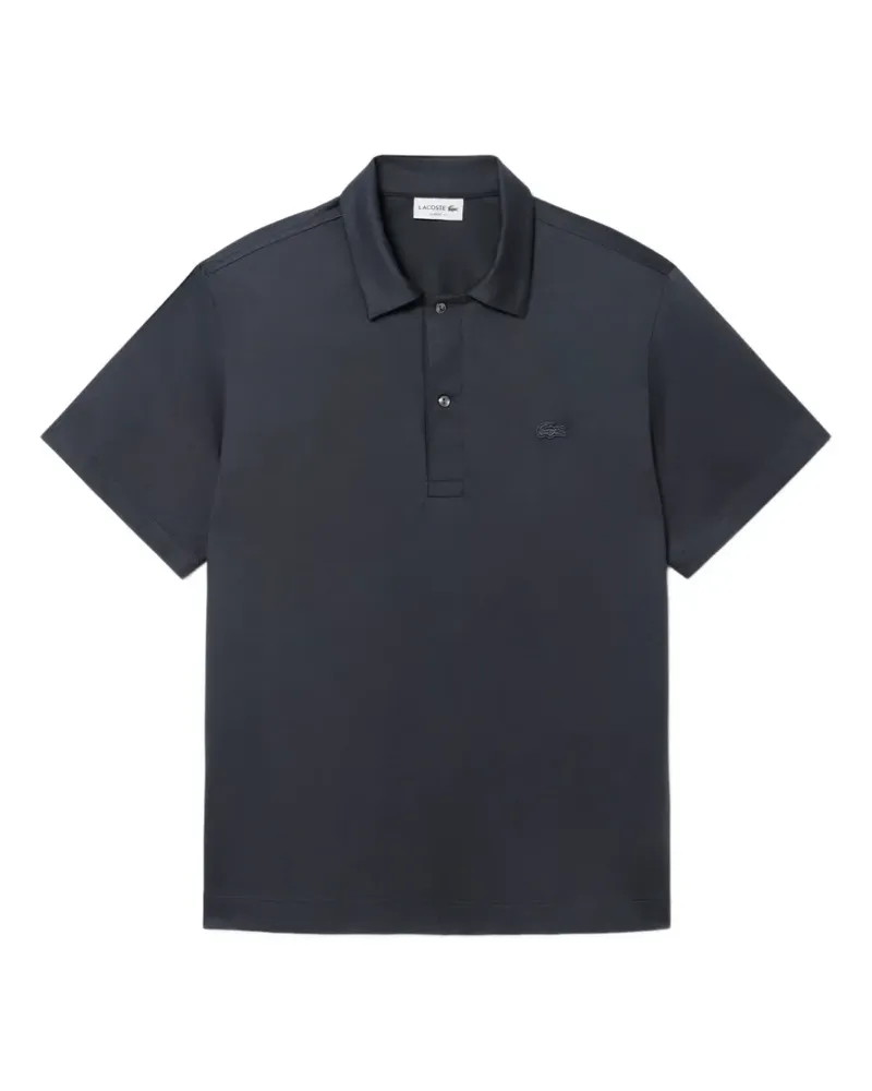 Lacoste Poloshirt mit Logo-Patch - Grau Grau