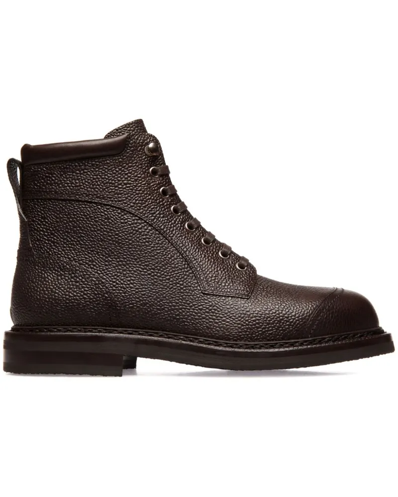 Bally Schnürstiefel aus Leder - Braun Braun