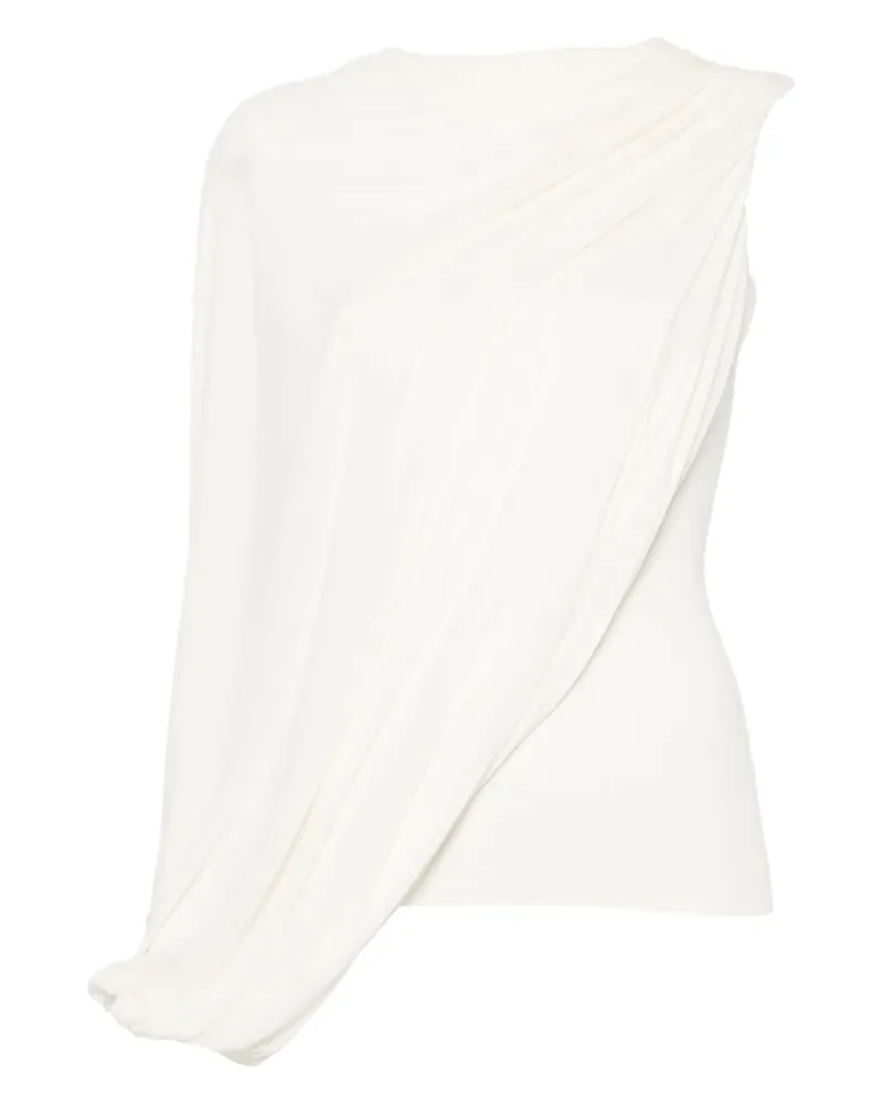 MANURÍ Lillies Bluse - Weiß Weiß