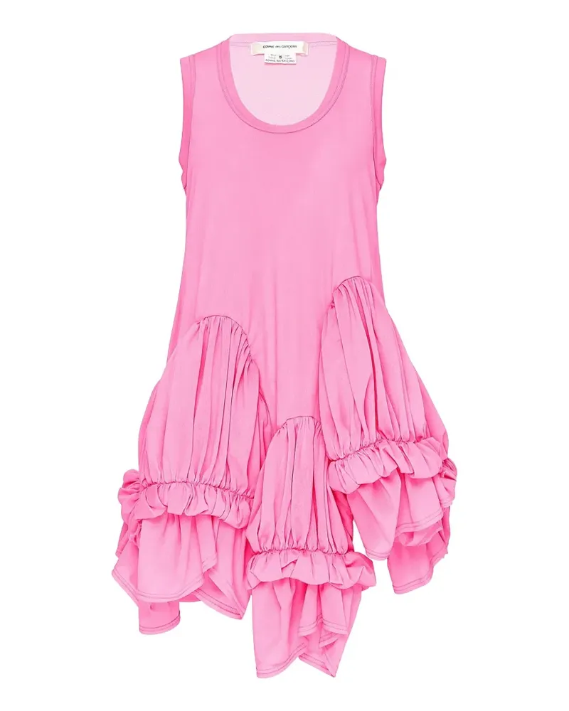 Comme des Garçons ruffled asymmetric mini dress - Rosa Rosa