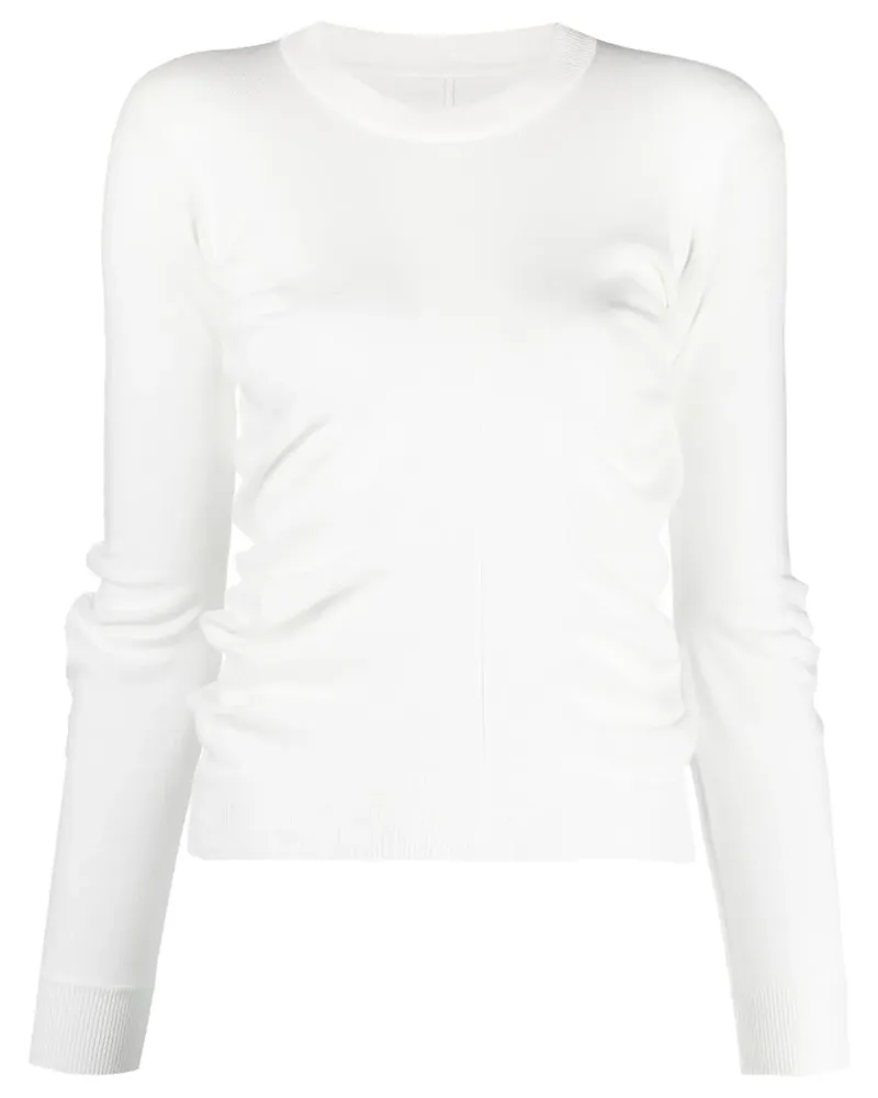 Maison Margiela Pullover mit Raffungen - Weiß Weiß