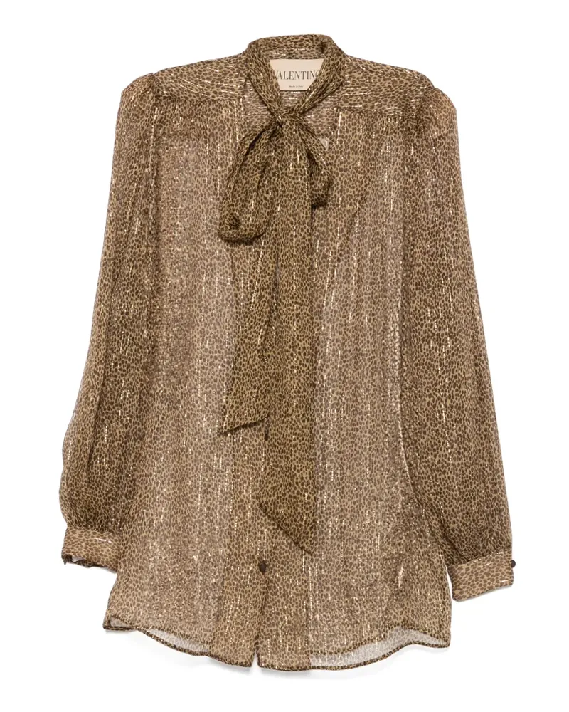 Valentino Garavani Bluse mit Leopardenprint - Braun Braun