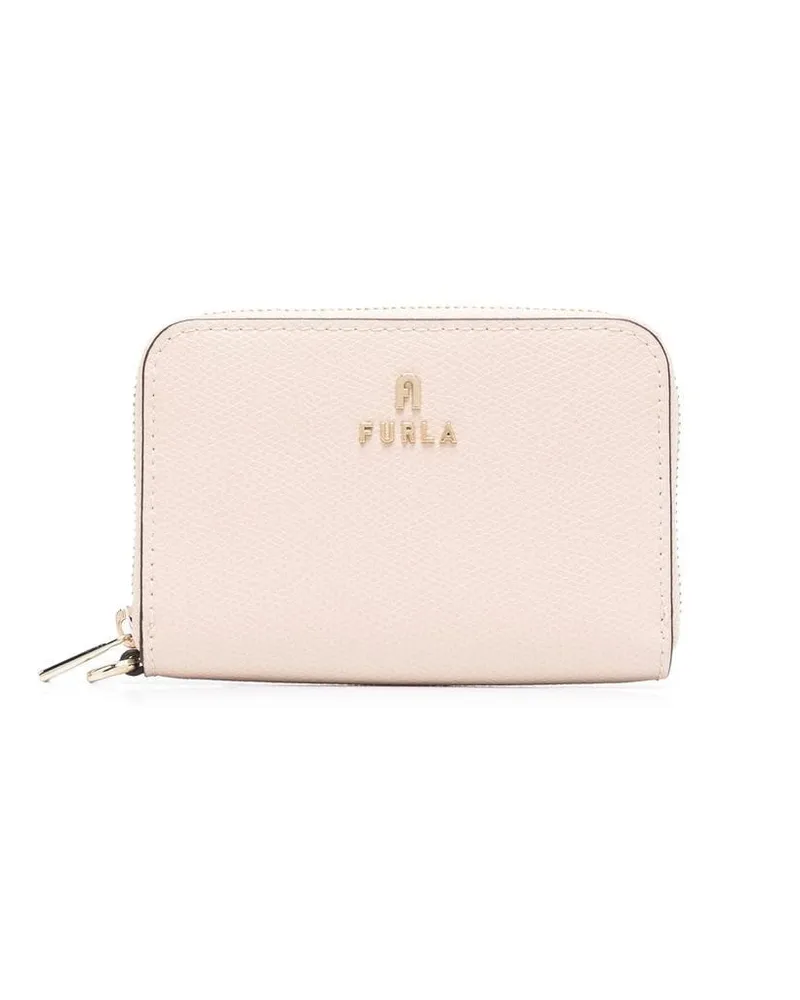 Furla Portemonnaie mit Logo-Schild - Nude Nude