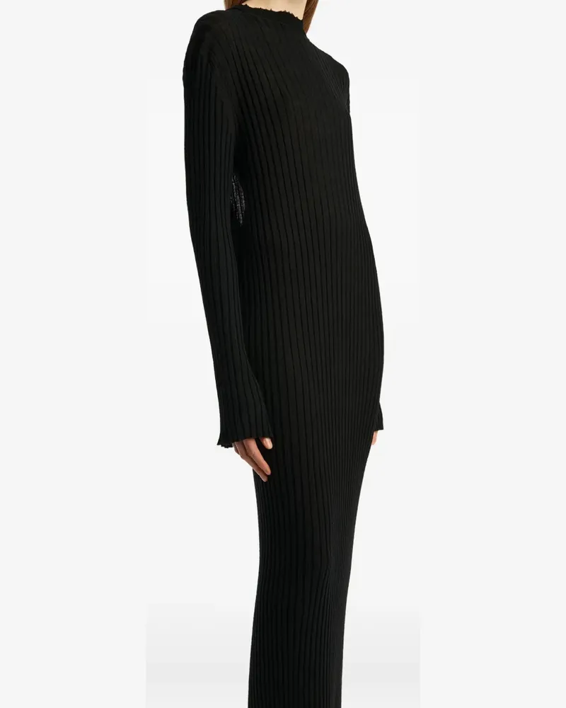 KHAITE Rückenfreies MIdikleid - Schwarz Schwarz