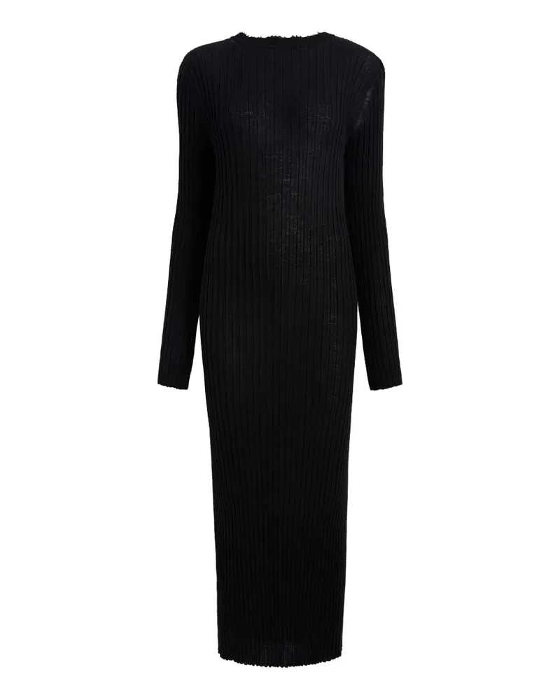 KHAITE Rückenfreies MIdikleid - Schwarz Schwarz