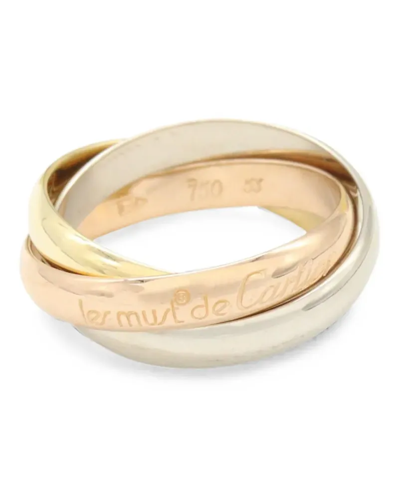 Cartier 2010s Trinity logo-engraved ring - Gold Gold