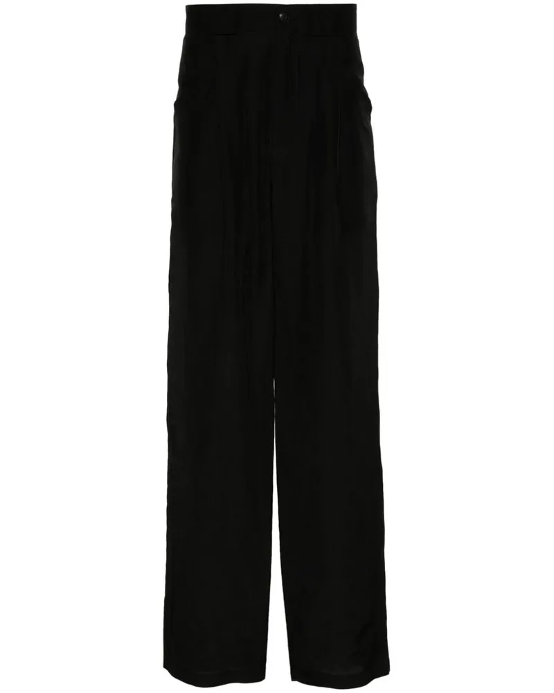 Giorgio Armani Hose mit lockerem Schnitt - Schwarz Schwarz