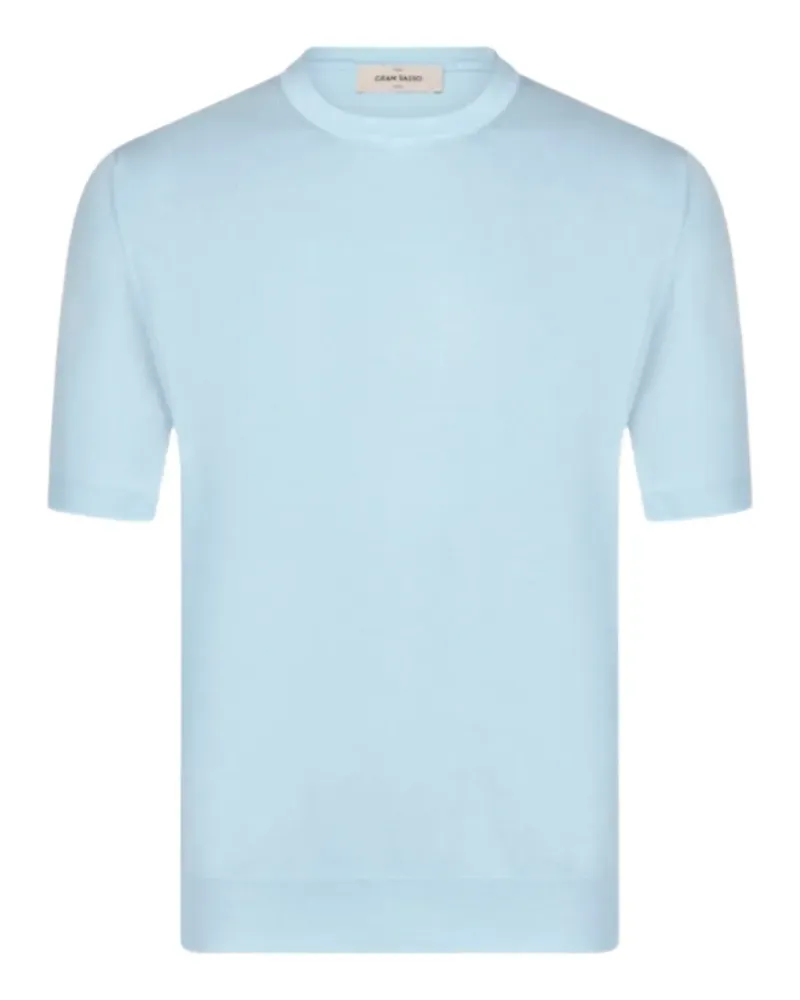 Gran Sasso Pullover mit kurzen Ärmeln - Blau Blau