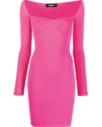 Dsquared2 Langärmeliges Minikleid Rosa