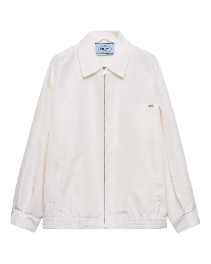 Prada silk faille blouson jacket - Nude Nude