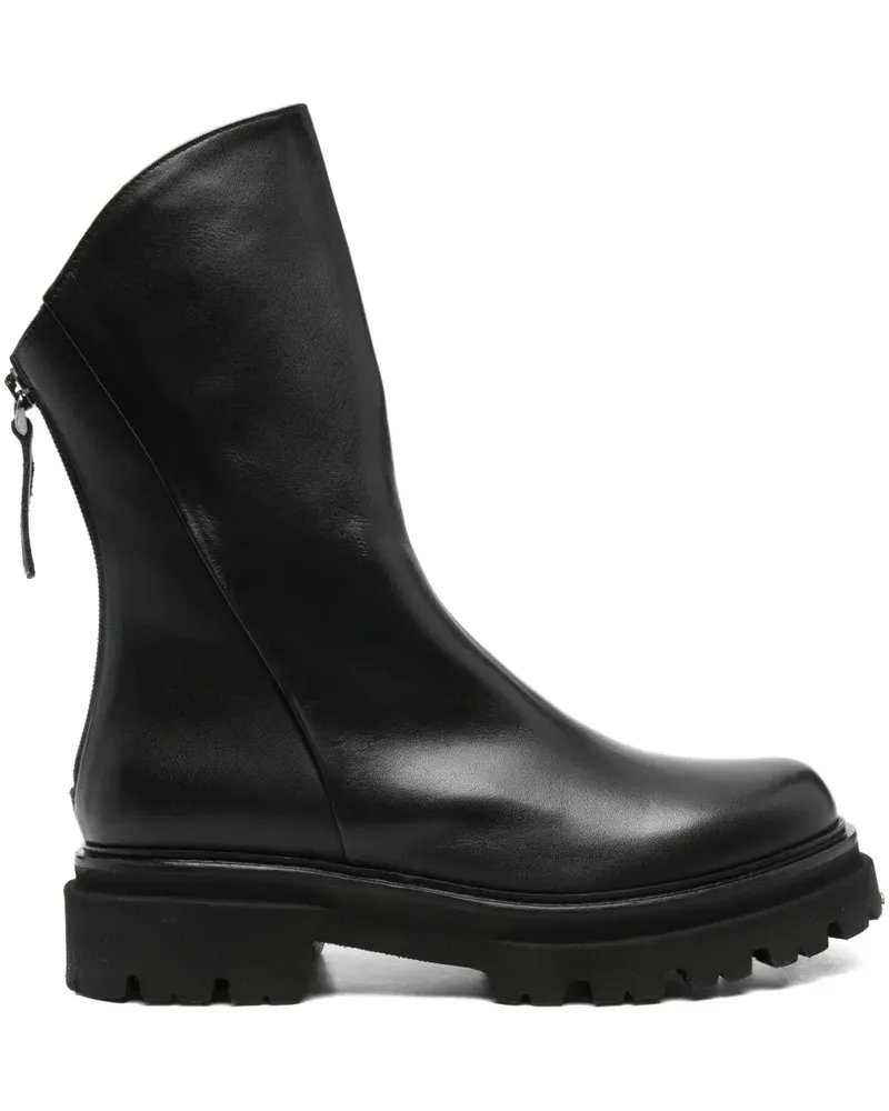 Thea Mika Stiefel mit Reißverschluss - Schwarz Schwarz