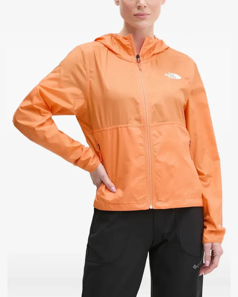 The North Face hooded zip performance track jacket - Orange Orange
