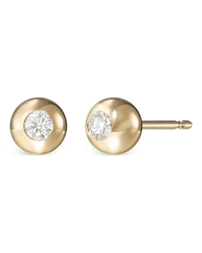 Melissa Kaye 18kt Gelbgoldohrstecker mit Diamanten Gold