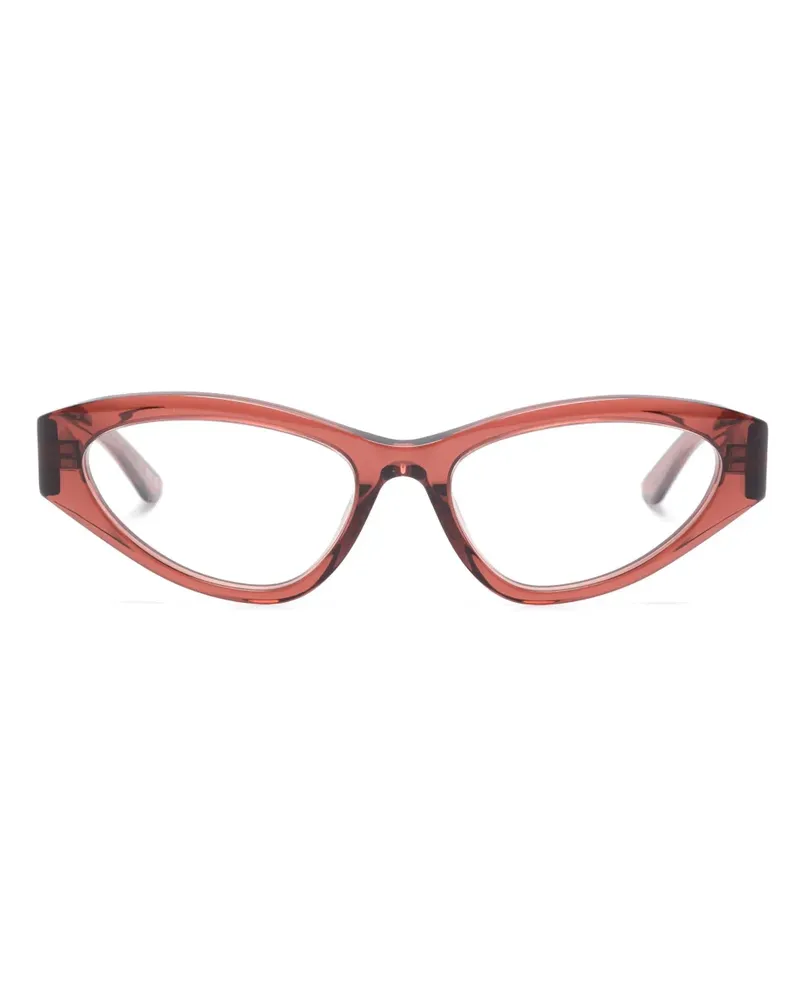 Balenciaga Brille mit Logo-Print - Braun Braun