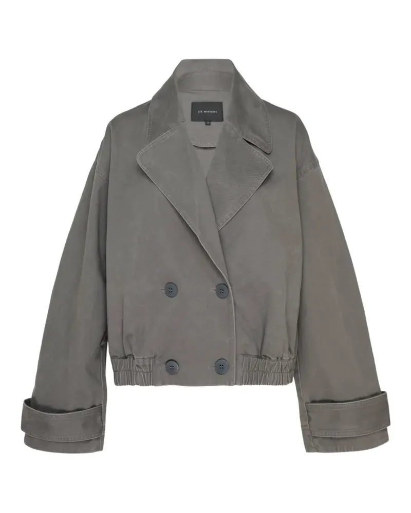 Lee Mathews double-breasted elasticated jacket - Grau Grau