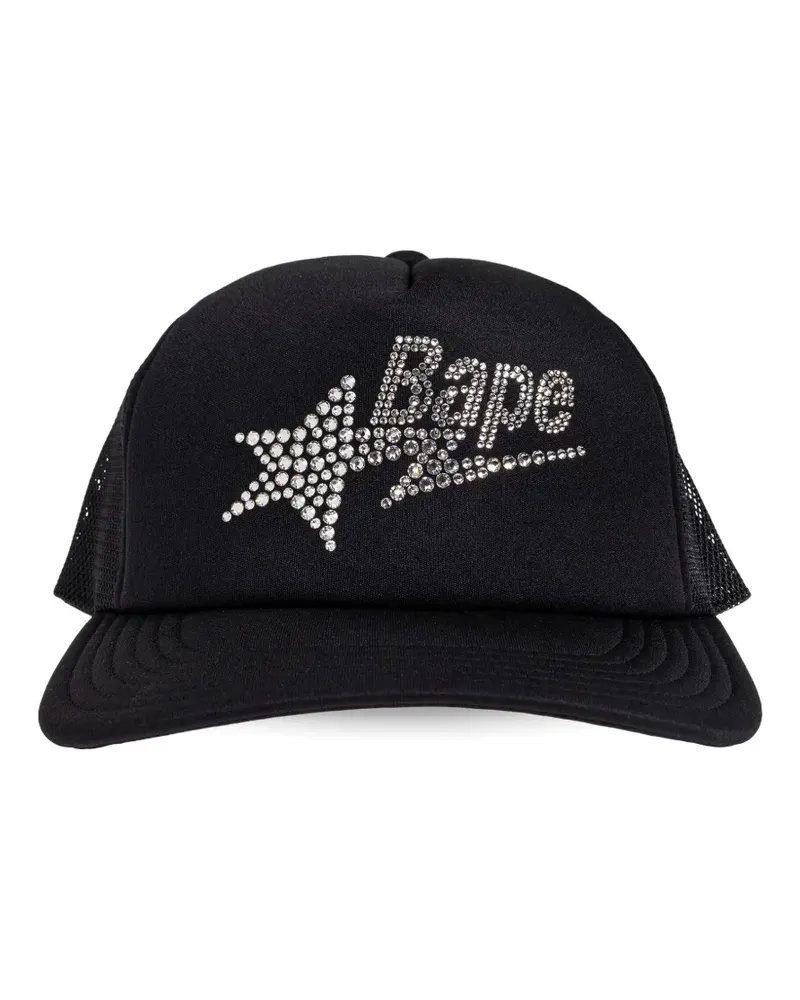 BAPE star-embellishment baseball cap - Schwarz Schwarz