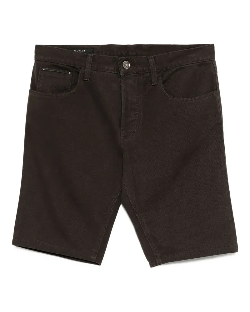 Gucci Klassische Jeans-Shorts - Braun Braun