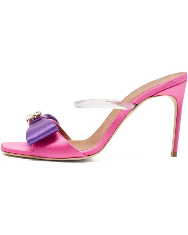 Malone Souliers Pre-owned Emily Sandalen aus Satin mit Schleifendetail 95mm - Rosa Rosa