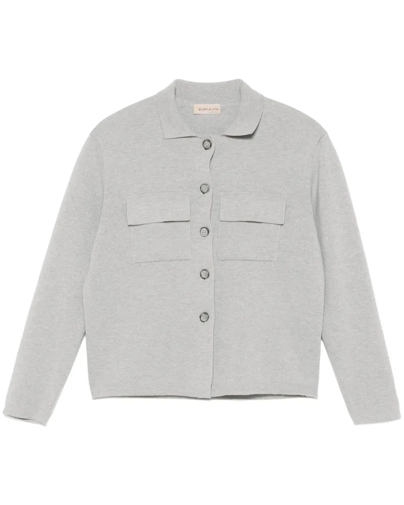 Blanca Melierter Cardigan - Grau Grau