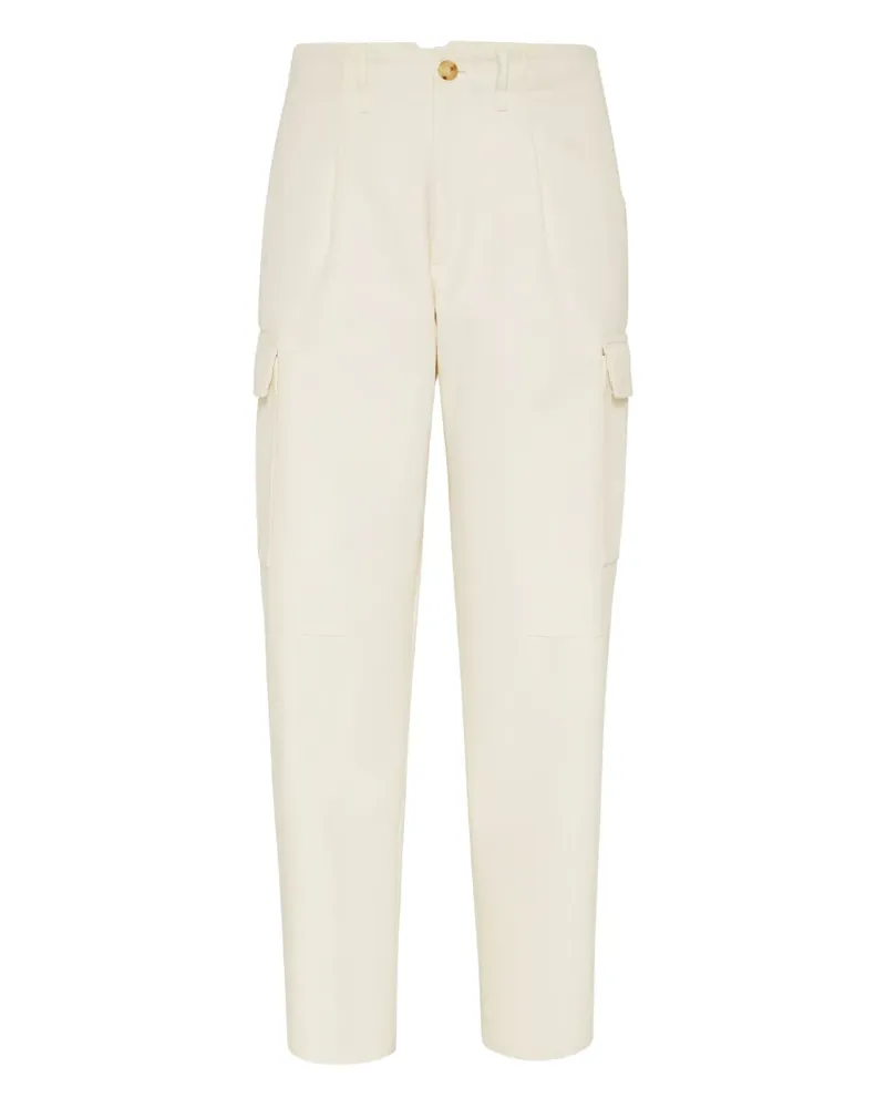 Brunello Cucinelli Hose mit aufgesetzten Taschen - Weiß Weiß