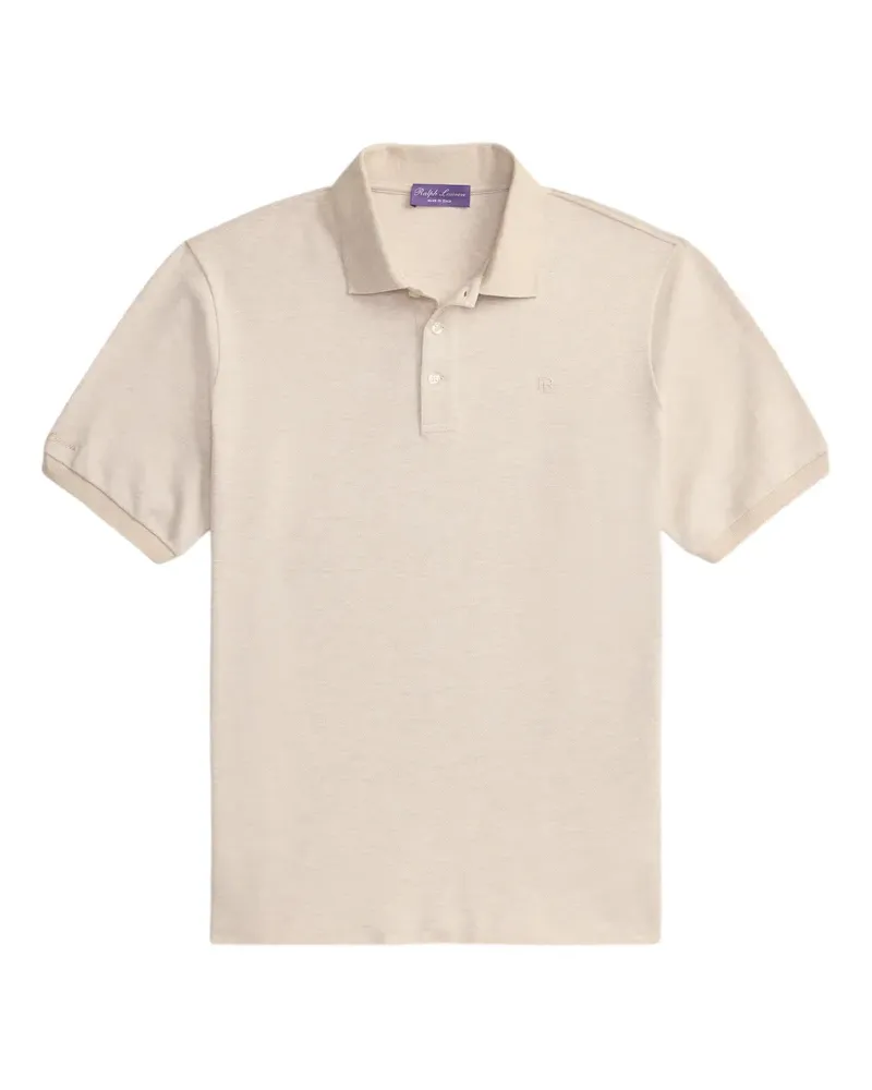Ralph Lauren Piqué-Poloshirt mit Logo-Stickerei - Nude Nude