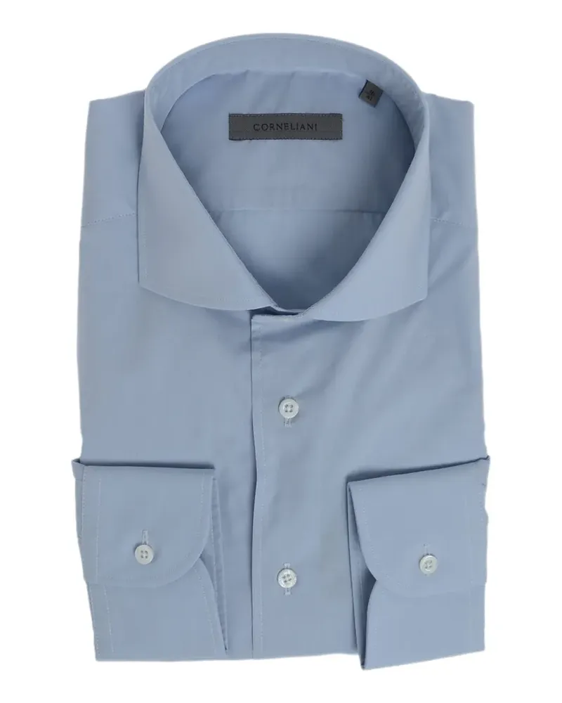 Corneliani Hemd mit französischem Kragen - Blau Blau