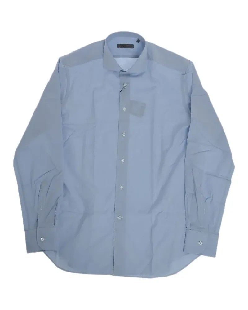 Corneliani French-collar cotton shirt - Blau Blau