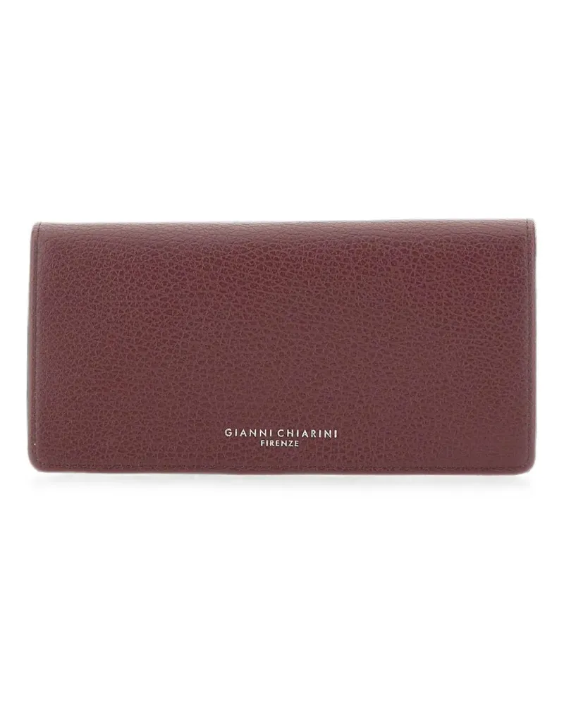 Gianni Chiarini large Grain logo-print wallet - Rot Rot
