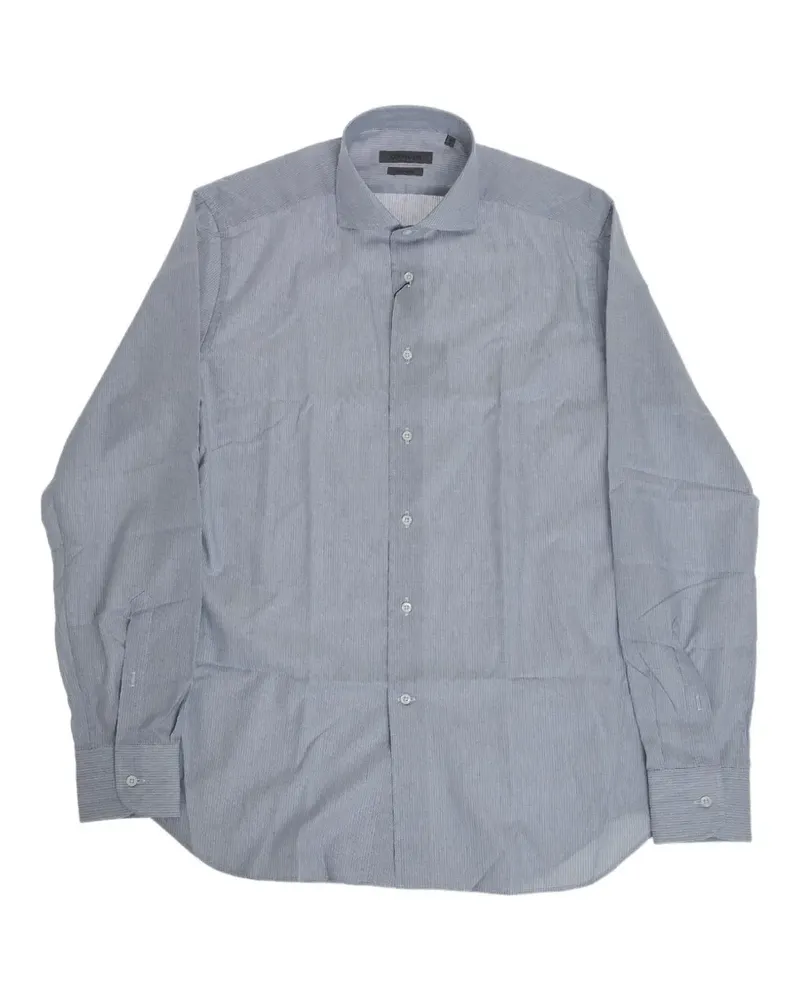 Corneliani French-collar long-sleeve shirt - Blau Blau
