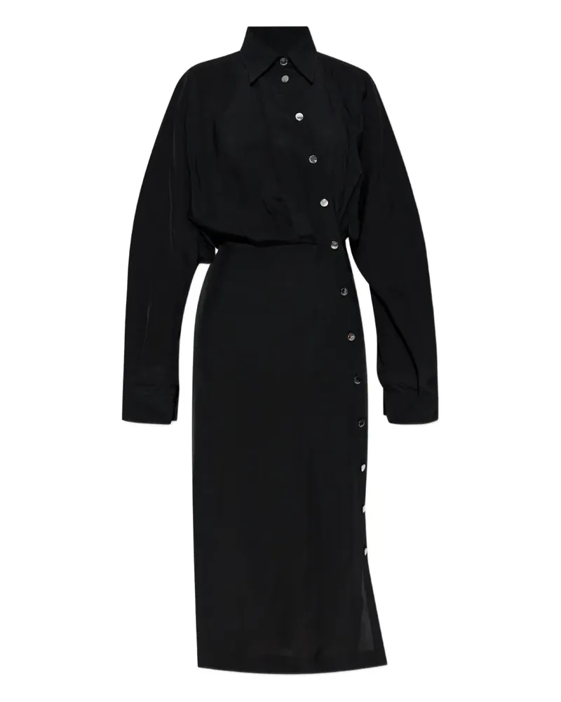 SPORTMAX Paga Hemdkleid - Schwarz Schwarz