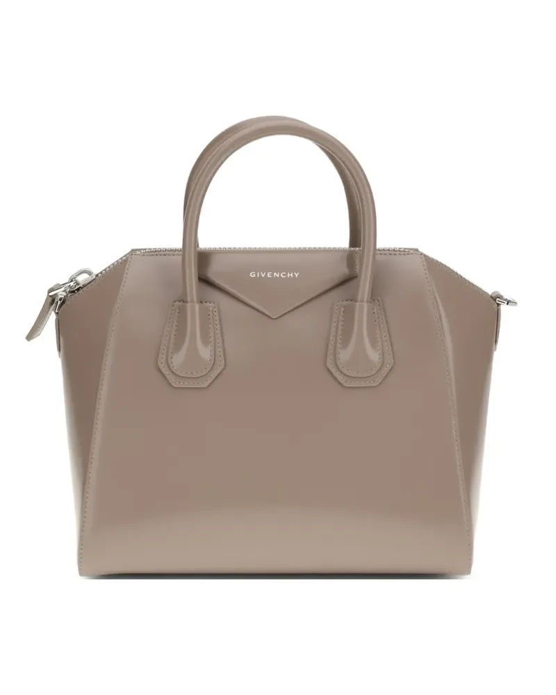 Givenchy Kleine Antigona Schultertasche mit Logo - Nude Nude